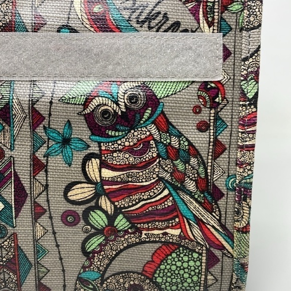 Sakroots Lunchbox Women's Brown Red Owl Print Insulated Hook & Loop Closure - Picture 12 of 14